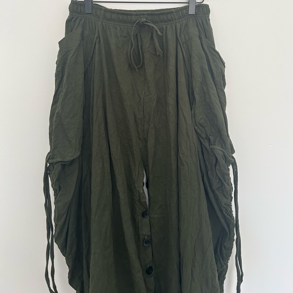Harem Pants Palazzo Dhoti Pants Lounge Trousers
Size: Medium - Picture 7 of 11